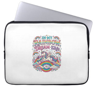 Eenhorn In Mijn Regenboog Droomtijdperk Kleurig Kl Laptop Sleeve
