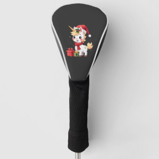 Eenhorn Kerst Decoratie Kerstman Eenhorn Kerst T- Golfheadcover