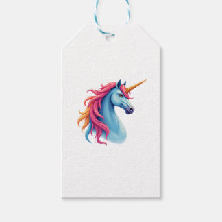 Eenhorn Kleurrijke Tie-Dye Eenhorn Paard T-Shirt,  Cadeaulabel