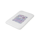 Eenhorn Kristal Helende Eenhorn Cadeau Idee Vector Badmat (Gekanteld)