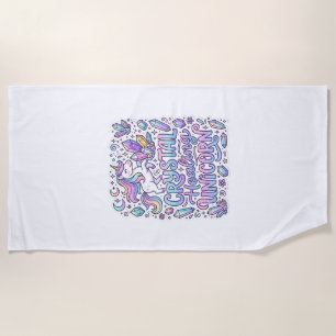Eenhorn Kristal Helende Eenhorn Cadeau Idee Vector Strandlaken