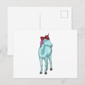 Eenhorn lint briefkaart (Voorkant / Achterkant)