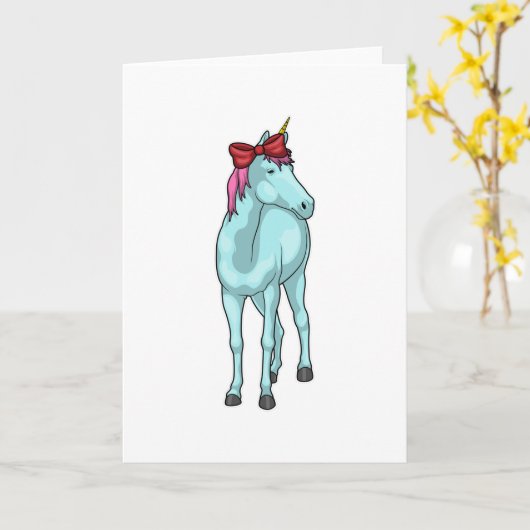 Eenhorn lint kaart (Gele Bloem)