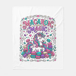 Eenhorn Macaron Magie Kleurrijke Marktplaats Kunst Fleece Deken