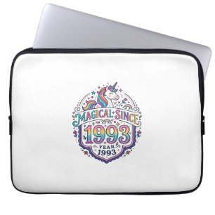 Eenhorn Magisch Sinds Jaar Trendy Print op Verzoek Laptop Sleeve