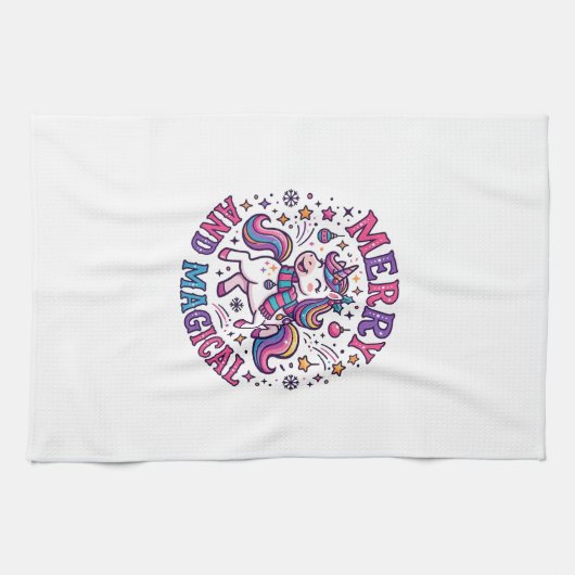 Eenhorn Merry en Magisch Theedoek (Horizontaal)