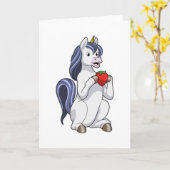 Eenhorn met aardbeivrucht kaart (Gele Bloem)