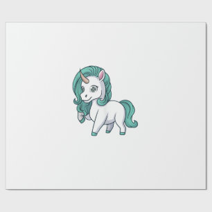 Eenhorn Met Benzine Manen Cute Grappige Eenhorn On Cadeaupapier