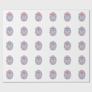 Eenhorn Met Grenzen Charmante Kleding Grafisch_1 Cadeaupapier