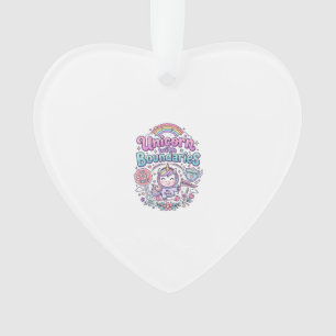 Eenhorn Met Grenzen Charmante Kleding Grafisch_1 Ornament