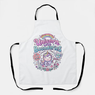 Eenhorn Met Grenzen Charmante Kleding Grafisch_1 Schort