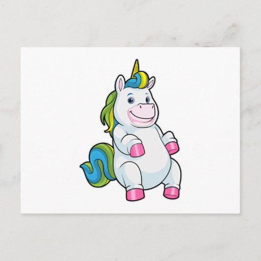 Eenhorn met grote Buik Briefkaart (Voorkant)