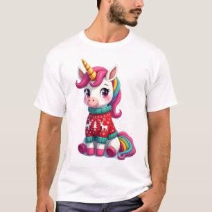 Eenhorn met Kerstmis Trui Eenhorn Meisjes Chris T-shirt
