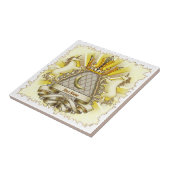 Eenhorn met Kroonschild Tegeltje (Zijkant)