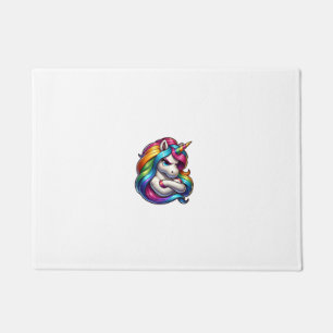 Eenhorn Met Regenboog Manen Kunst Tank Top Deurmat