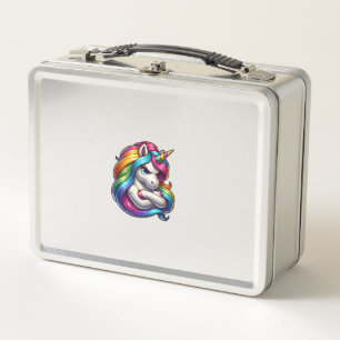 Eenhorn met regenboogmanen kunst tanktop