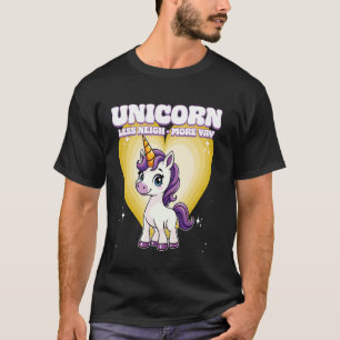 Eenhorn Minder Blij Geluid Meer Hoera Eenhorn T-shirt