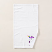 Eenhorn Ontwerp met Monogram Bad Handdoek (Handdoek)