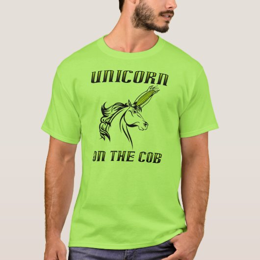 Eenhorn op de Kolf T-shirt (Voorkant)