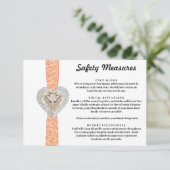 Eenhorn Oranje Kant Veiligheidsmaatregelen Informatiekaartje (Staand voorkant)