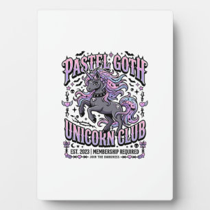 Eenhorn Pastel Goth Eenhorn Club Commerciële Stick Fotoplaat