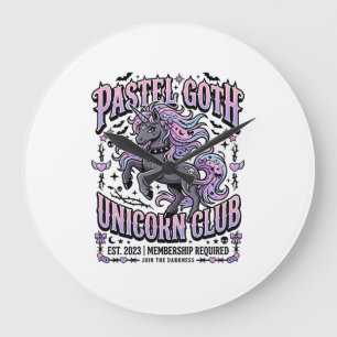 Eenhorn Pastel Goth Eenhorn Club Commerciële Stick Grote Klok