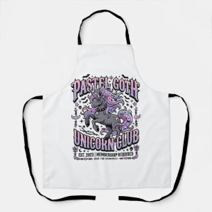 Eenhorn Pastel Goth Eenhorn Club Commerciële Stick Schort