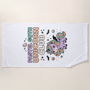 Eenhorn Pastel Goth Eenhorn Club Trendy Grafisch T Strandlaken