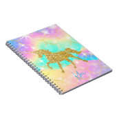 eenhorn pastel kleuren notitieboek (Rechterzijde)