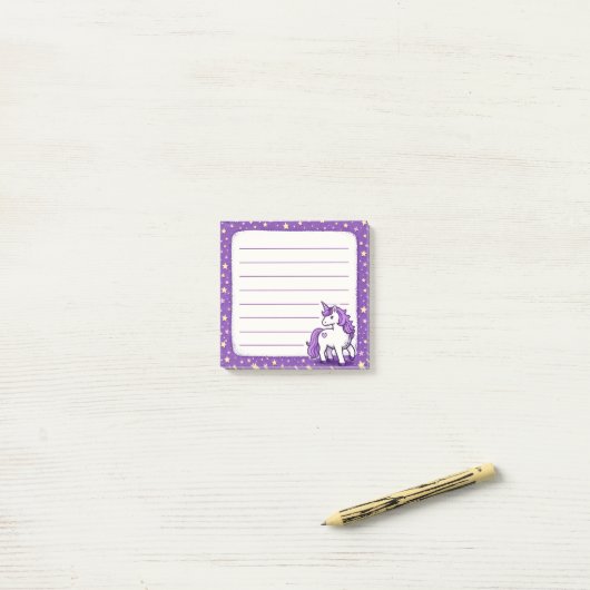 Eenhorn Post-it® Notes (Op bureau)