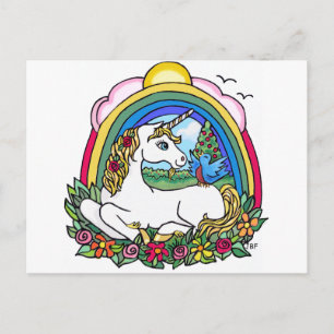Eenhorn & Regenboog Briefkaart