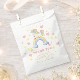 Eenhorn Regenboog Magie Eén Eerste Verjaardag Dank Bedankzakje