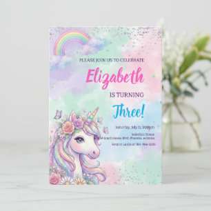 Eenhorn Regenboog Magische Verjaardag Kaart