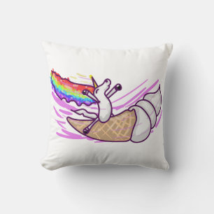 Eenhorn Regenboog Rijdende Ijsje Kegel Kussen