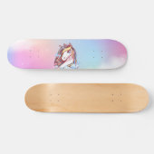 Eenhorn & Regenboog Skateboarddek Persoonlijk Skateboard (Horizontaal)