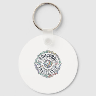 Eenhorn Reisclub Origineel Zazzle Ontwerp_1 Sleutelhanger