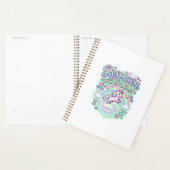 Eenhorn respawn met glitters Premium vector sticke Planner (Display)
