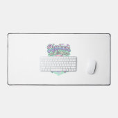 Eenhorn respawn met glitters Premium vectorstick Bureaumat (Keyboard & Muis)