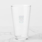 Eenhorn respawn met glitters Premium vectorstick Glas (Achterkant)
