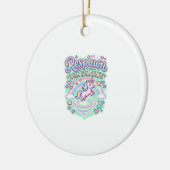 Eenhorn respawn met glitters Premium vectorstick Keramisch Ornament (Links)