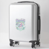 Eenhorn respawn met glitters Premium vectorstick Sticker (Koffer)
