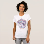 Eenhorn Roller Disco Grafisch Ontwerp T-Shirt Ontw (Voorkant volledig)