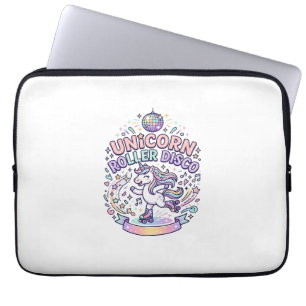 Eenhorn Roller Disco Grafisch Ontwerp T-Shirt Ontw Laptop Sleeve