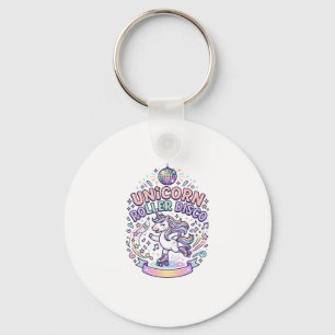 Eenhorn Roller Disco Grafisch Ontwerp T-Shirt Ontw Sleutelhanger