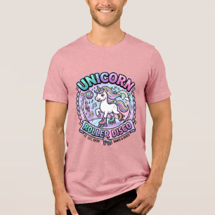Eenhorn Roller Disco POD Kant-en-klare Marktplaats Tri-Blend Shirt
