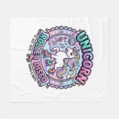 Eenhorn Roller Disco POD Klaar Marktplaats Kunstwe Fleece Deken (Voorkant (Horizontaal))