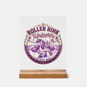 Eenhorn Roller Rink Eenhorn POD Kant-en-klar Merch Acryl Bord