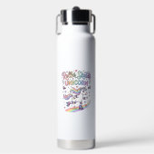 Eenhorn Roller Skates Eenhorn Speelse Sticker en Waterfles (Voorkant)