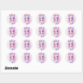 Eenhorn Ronde Sticker (Vel)
