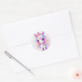 Eenhorn Ronde Sticker (Envelop)